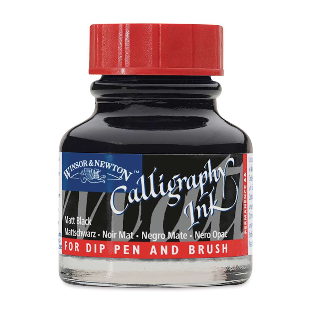 Open in modal - Winsor & Newton Calligraphy Ink - 30 ml, Matt Black