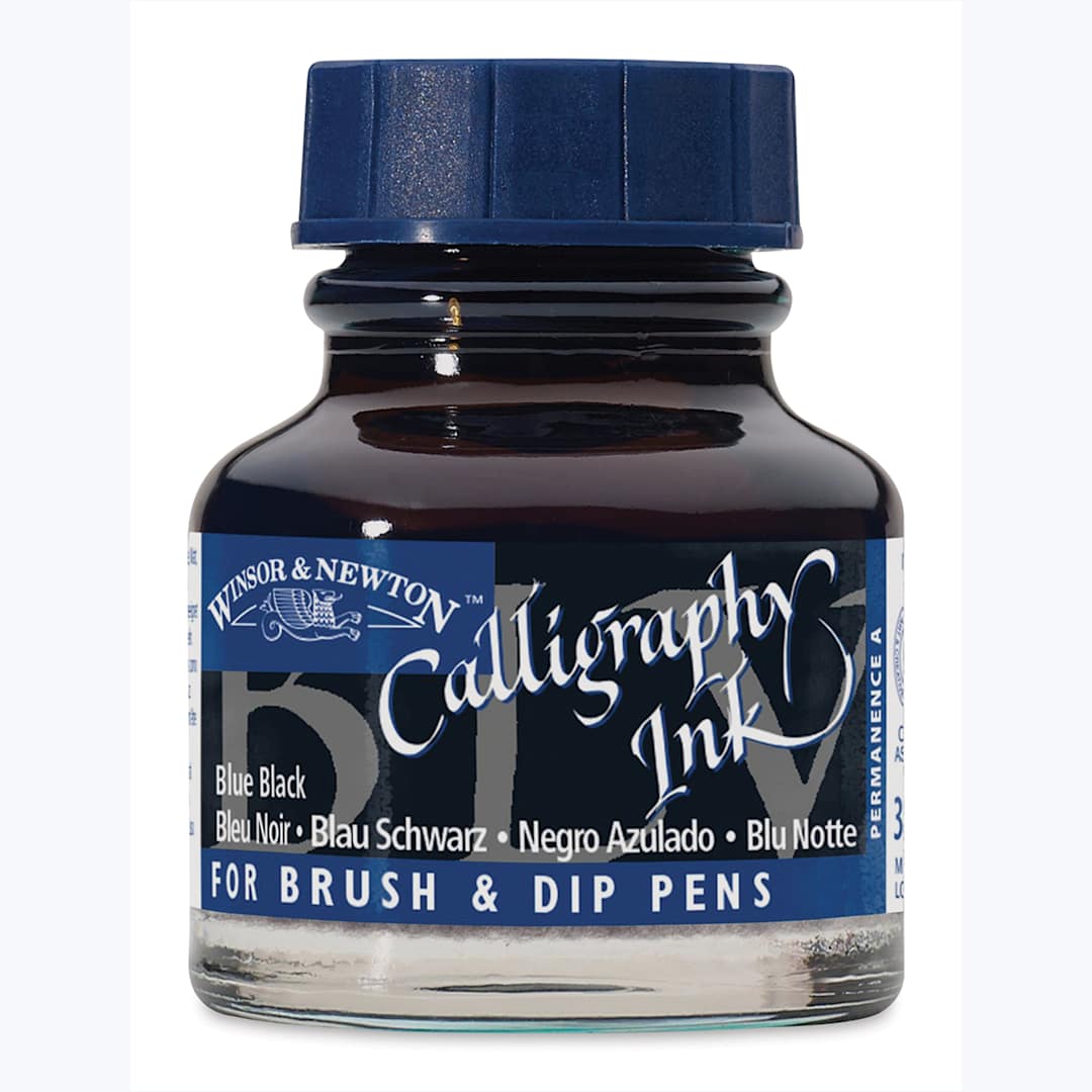 Open in modal - Winsor & Newton Calligraphy Ink - 30 ml, Blue Black