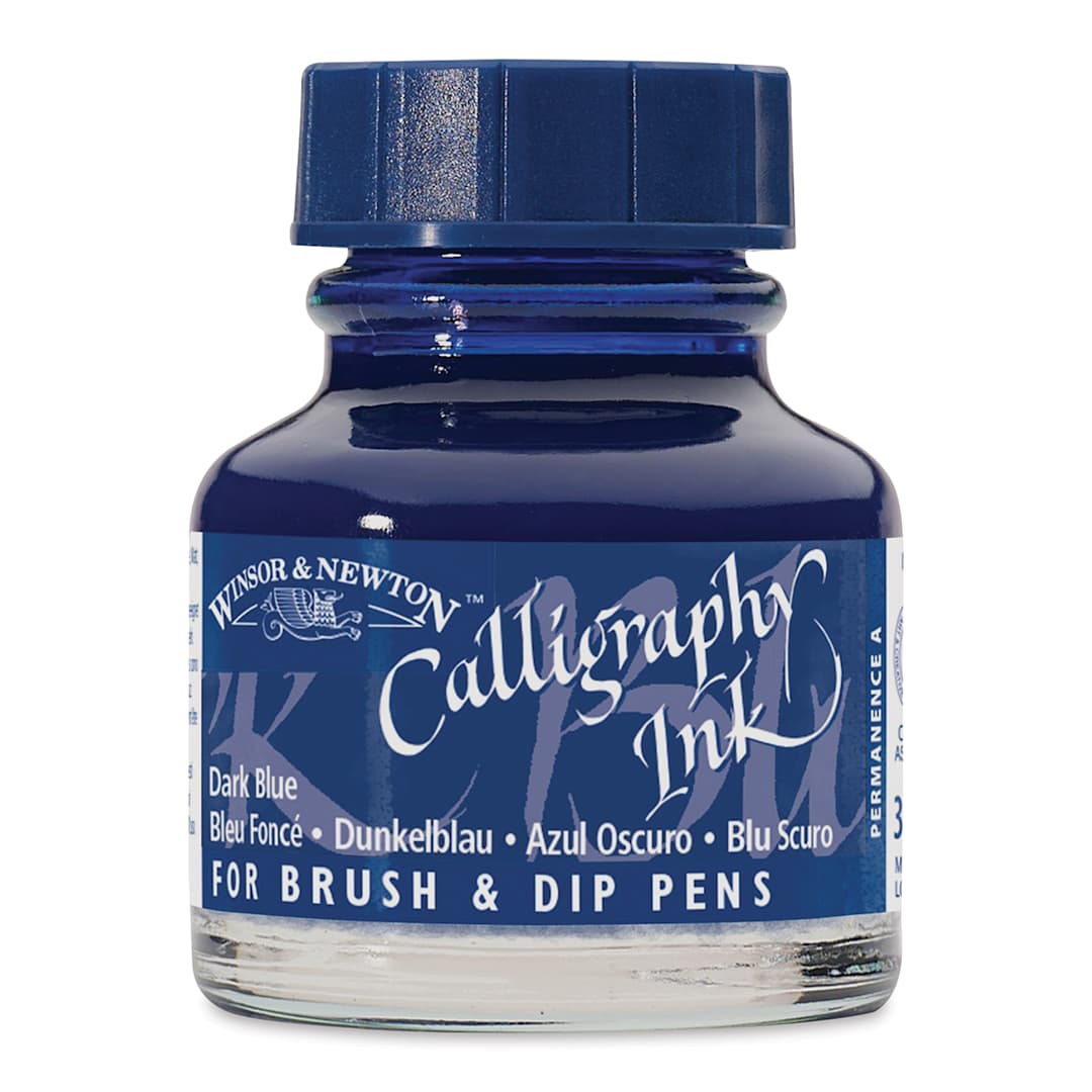 Open in modal - Winsor & Newton Calligraphy Ink - 30 ml, Dark Blue