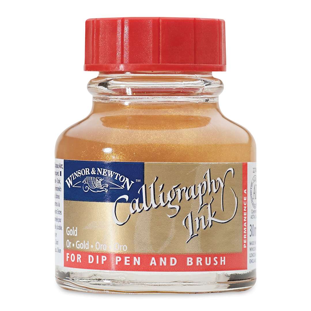 Open in modal - Winsor & Newton Calligraphy Ink - 30 ml, Gold