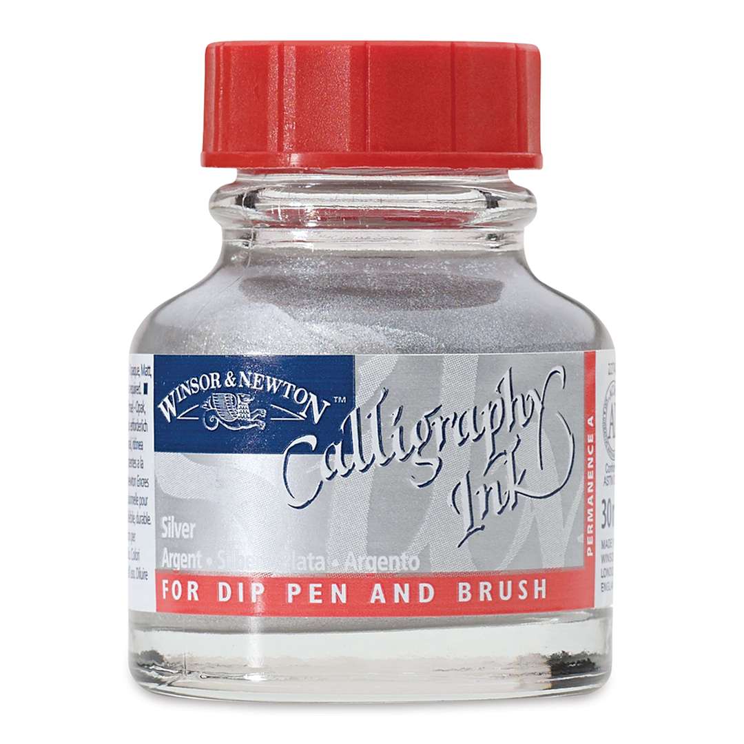 Open in modal - Winsor & Newton Calligraphy Ink - 30 ml, Silver