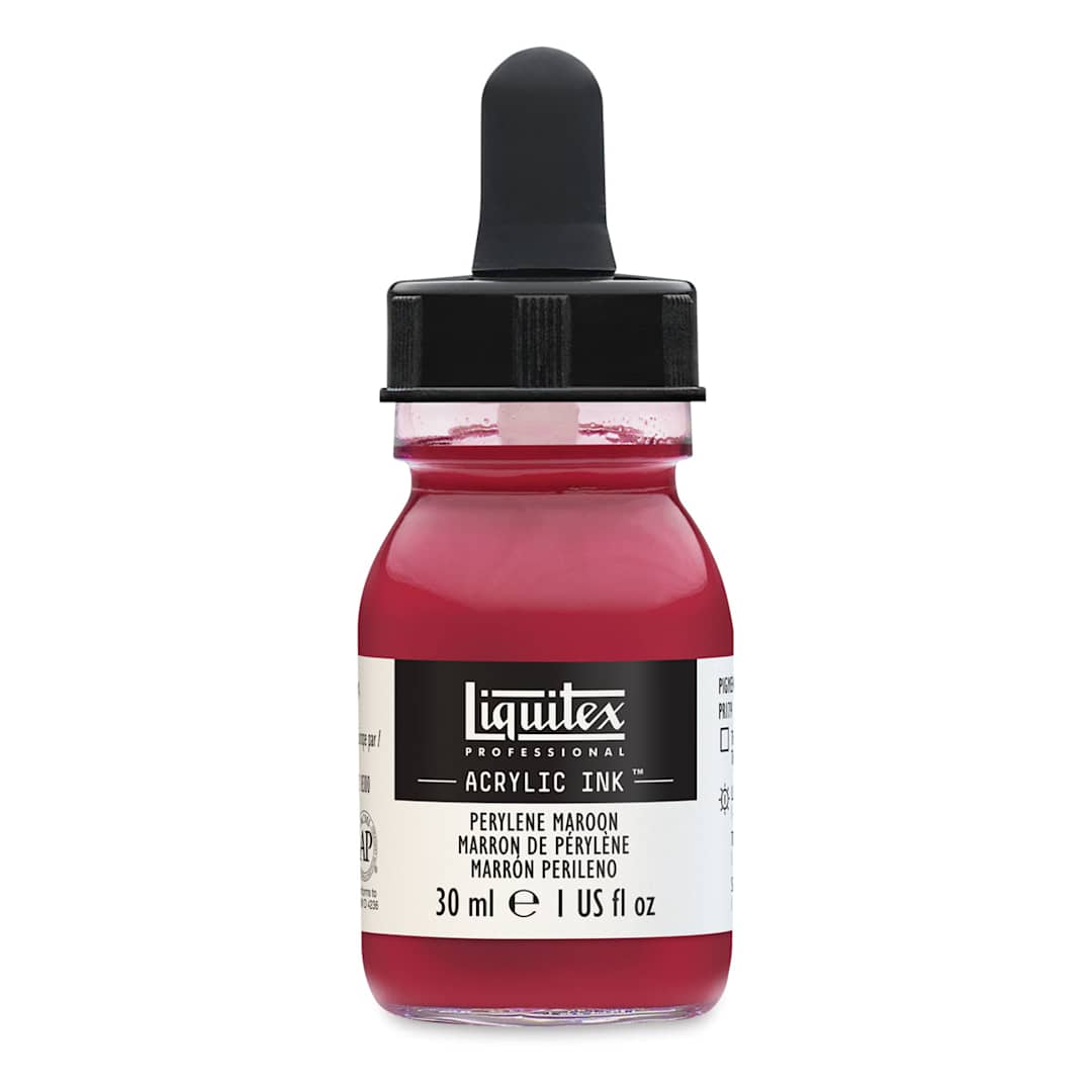 Open in modal - Liquitex Professional Acrylic Ink - 30 ml, Perylene Maroon