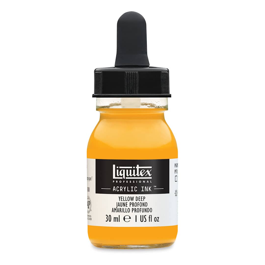 Open in modal - Liquitex Professional Acrylic Ink - 30 ml, Yellow Deep