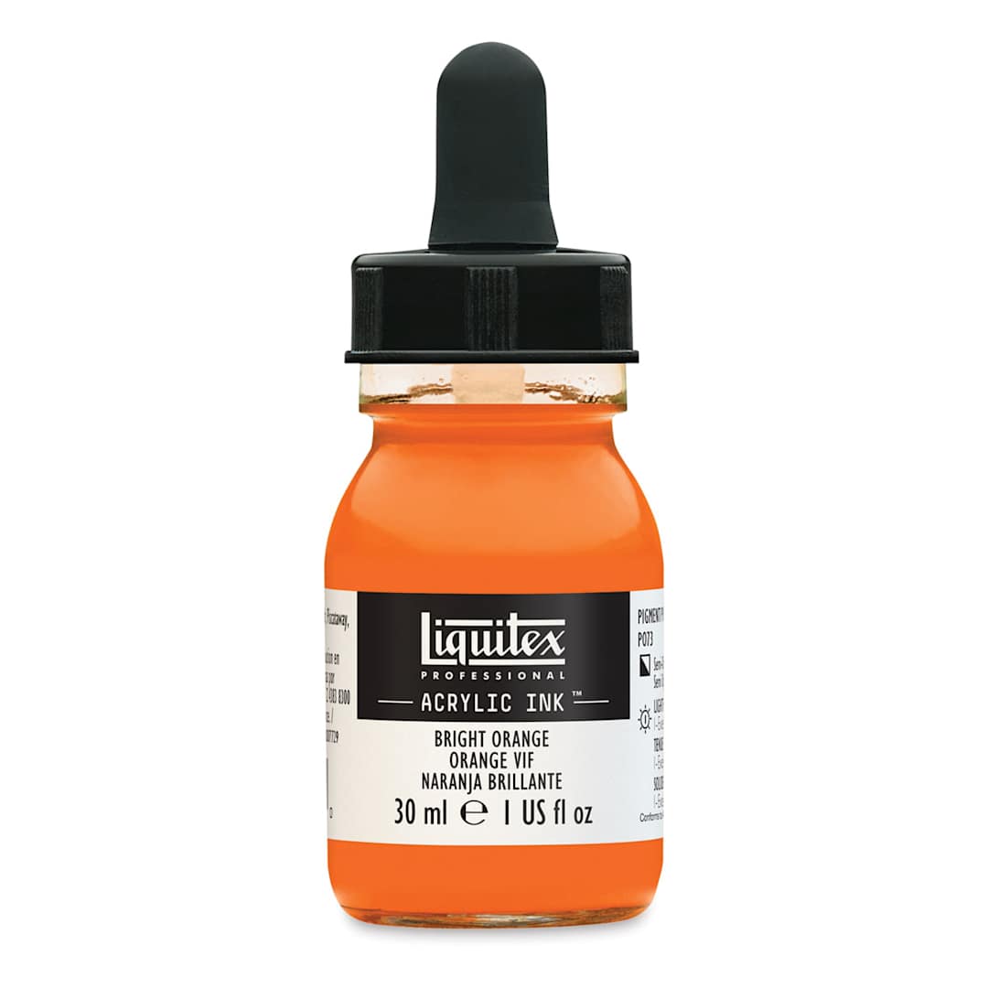Open in modal - Liquitex Professional Acrylic Ink - 30 ml, Bright Orange