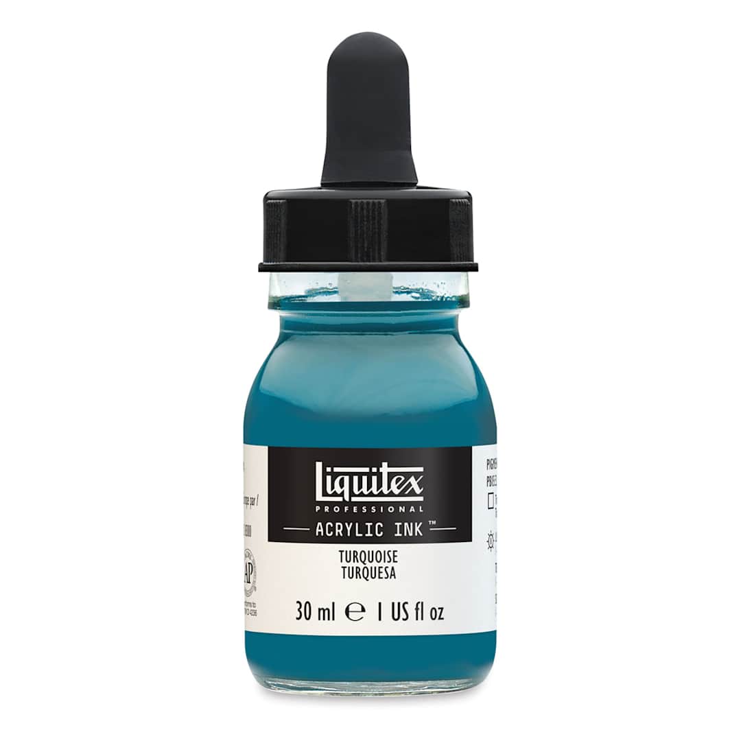 Open in modal - Liquitex Professional Acrylic Ink - 30 ml, Turquoise