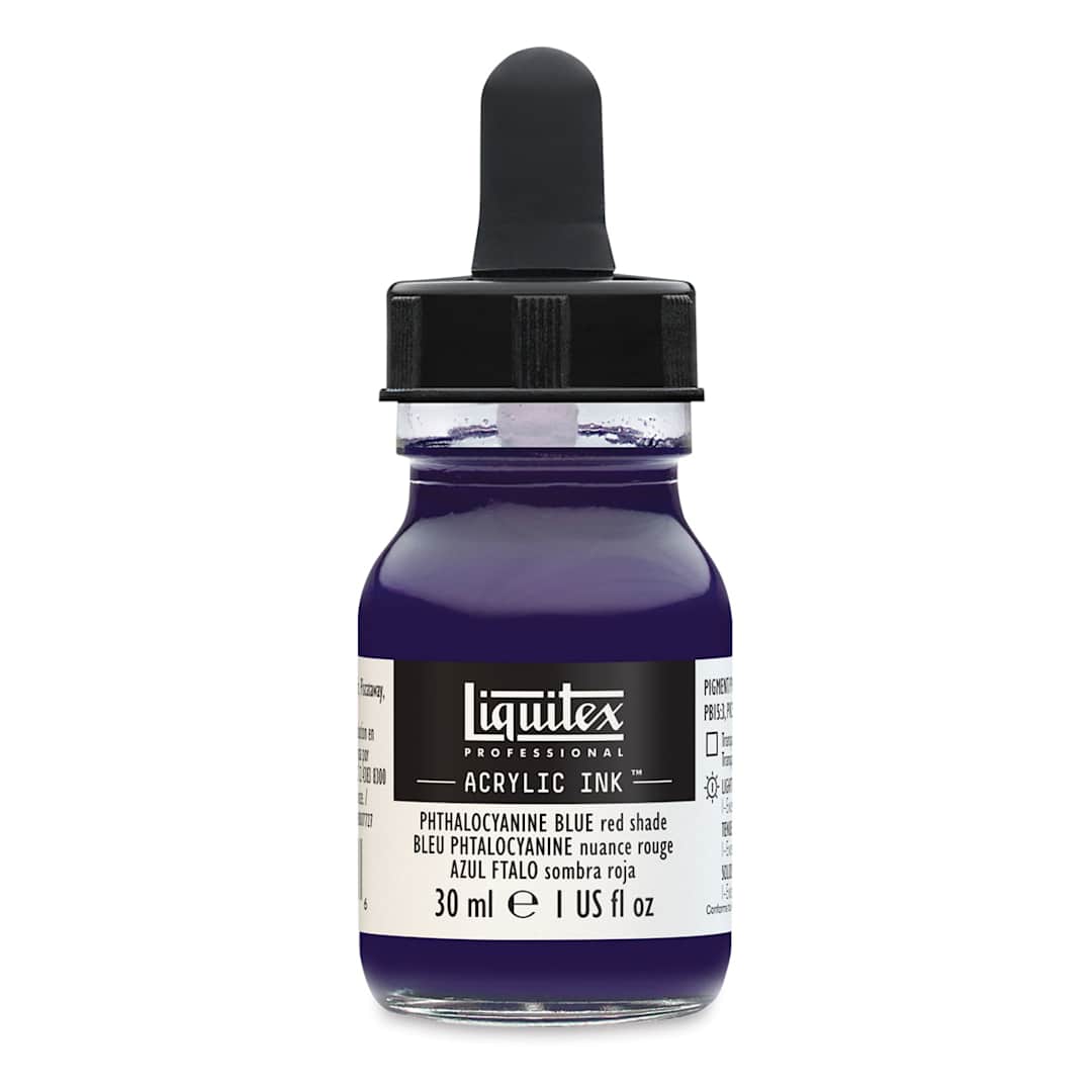 Open in modal - Liquitex Professional Acrylic Ink - 30 ml, Phthalo Blue Red Shade
