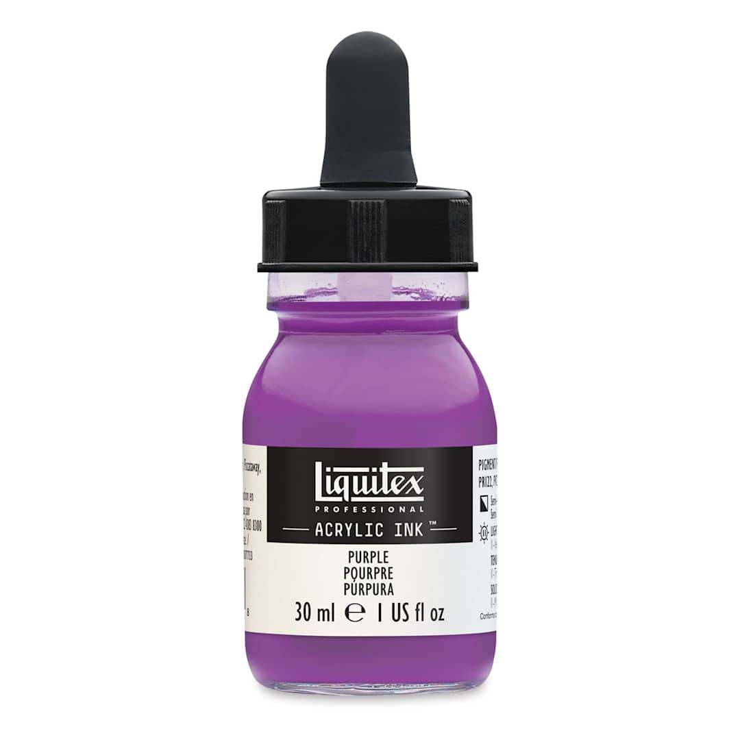 Open in modal - Liquitex Professional Acrylic Ink - 30 ml, Purple