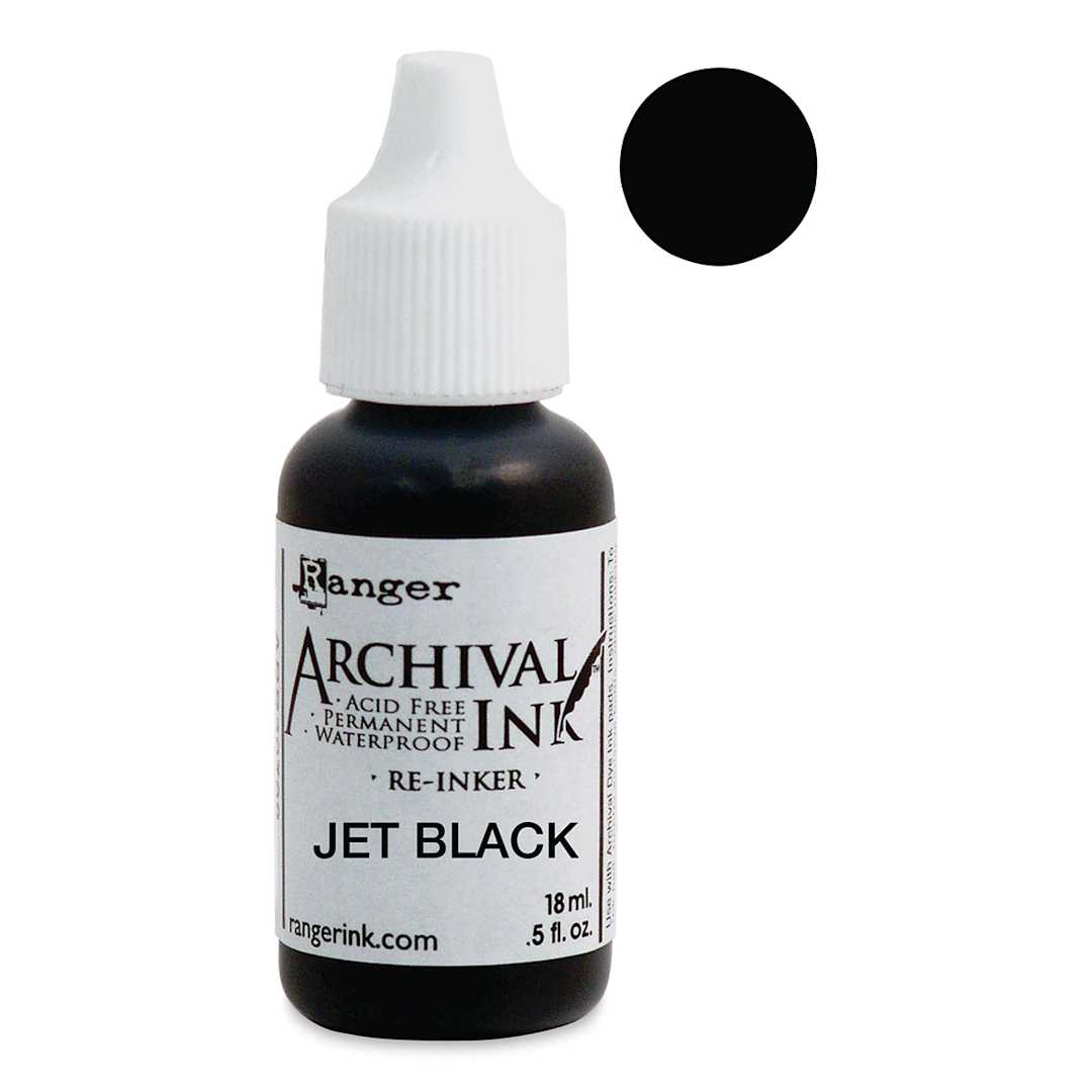 Open in modal - Ranger Archival Ink Pad Re-Inker - Jet Black
