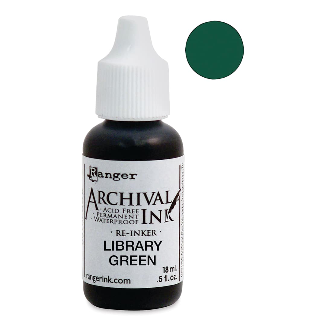 Open in modal - Ranger Archival Ink Pad Re-Inker - Library Green