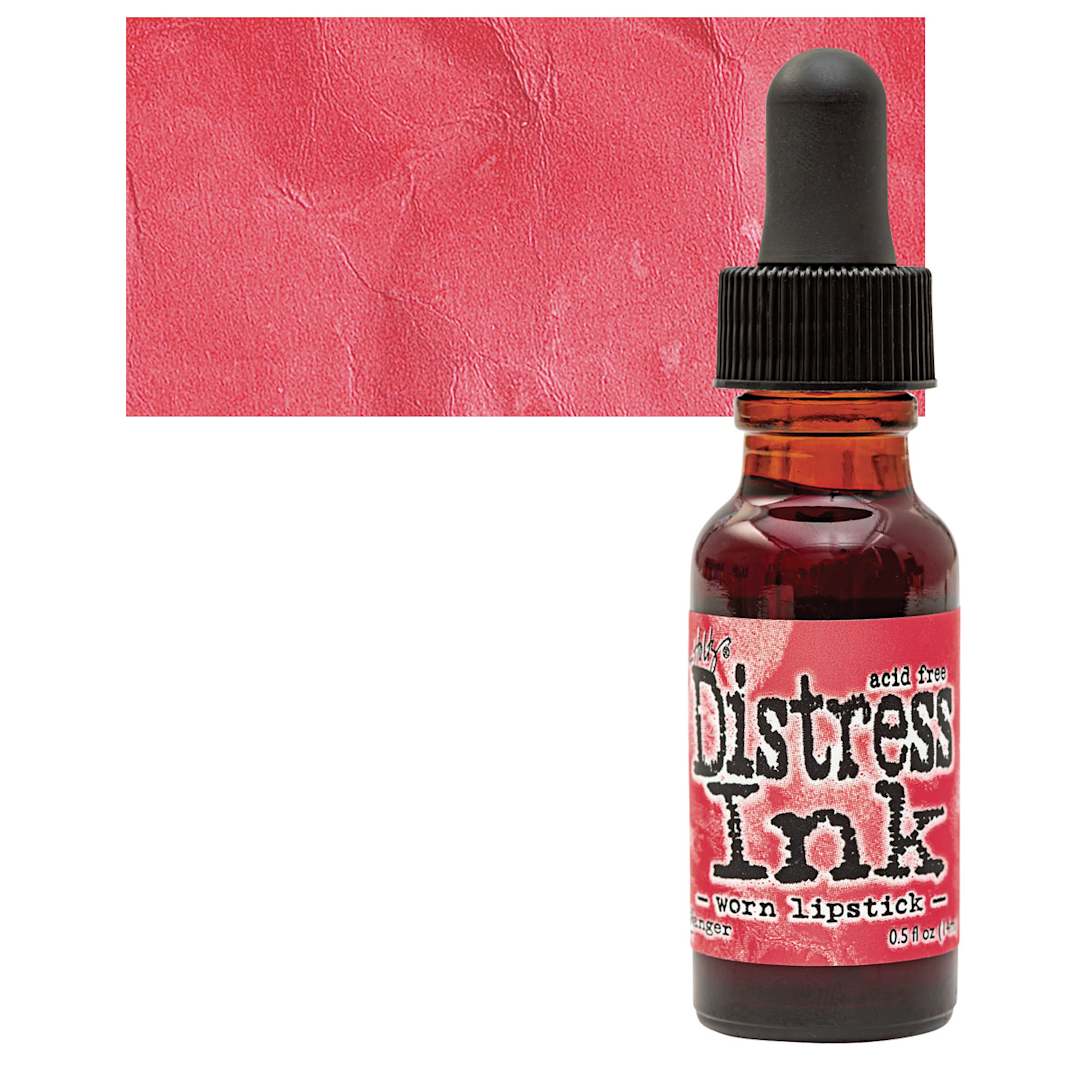 Open in modal - Ranger Distress Ink Pad Re-Inker - Worn Lipstick bottle and swatch