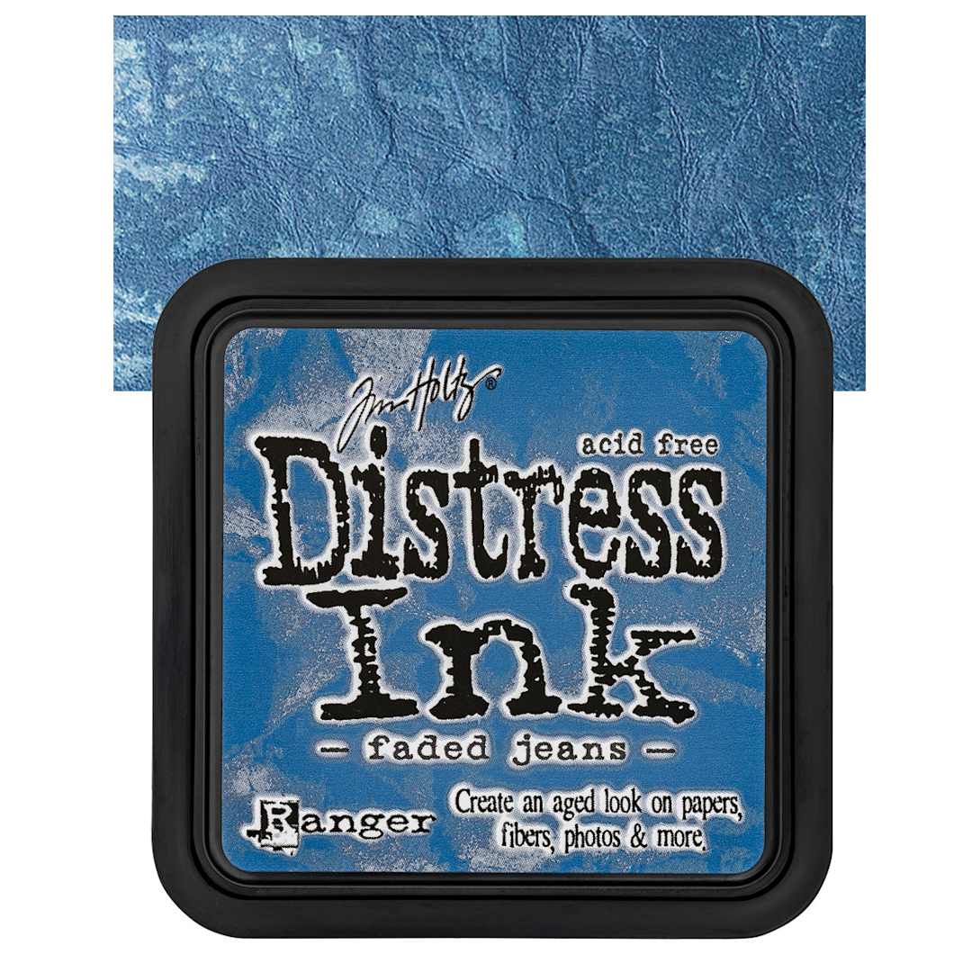 Open in modal - Ranger Distress Ink Pad - Faded Jeans pad and swatch