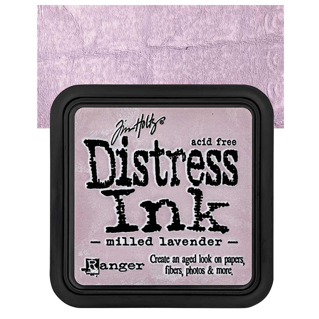 Open in modal - Ranger Distress Ink Pad - Milled Lavender pad and swatch