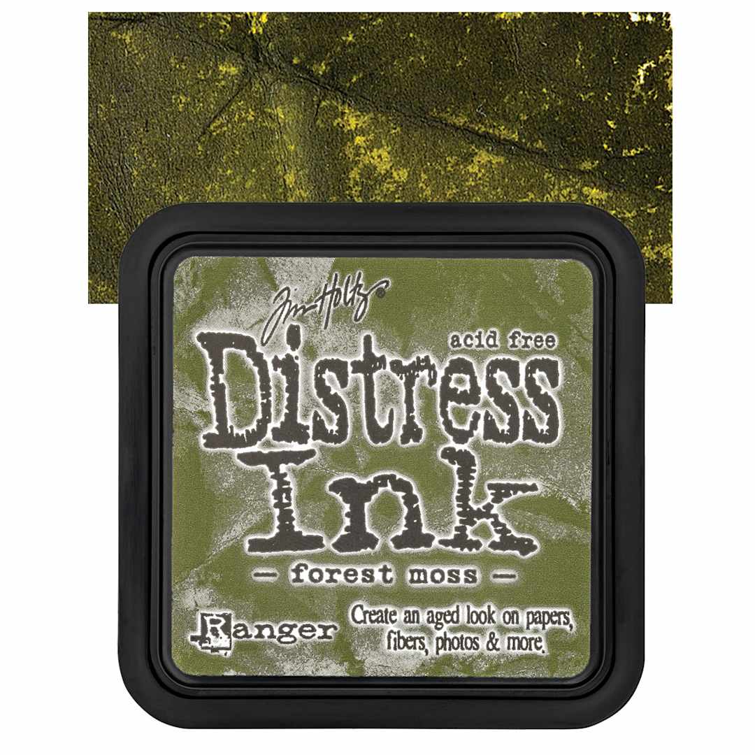 Open in modal - Ranger Distress Ink Pad - Forest Moss pad and swatch
