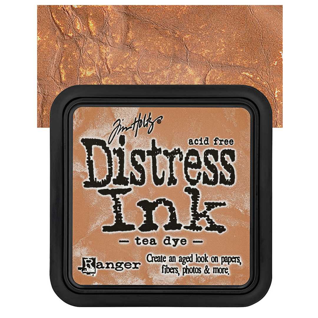 Open in modal - Ranger Distress Ink Pad - Tea Dye pad and swatch