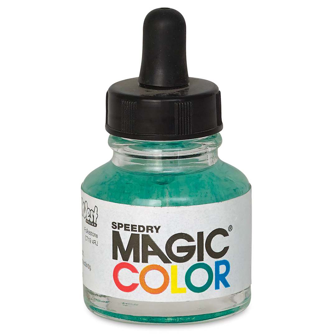 Open in modal - Magic Color Liquid Acrylic Ink - Front view of bottle of Cleaning Fluid

