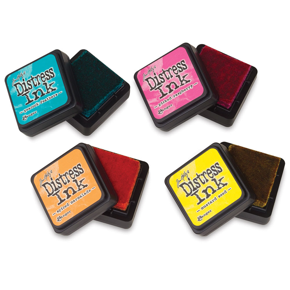 Open in modal - Ranger Tim Holtz Distress Ink Pad Sets - Assortment 1 of Mini pads all open