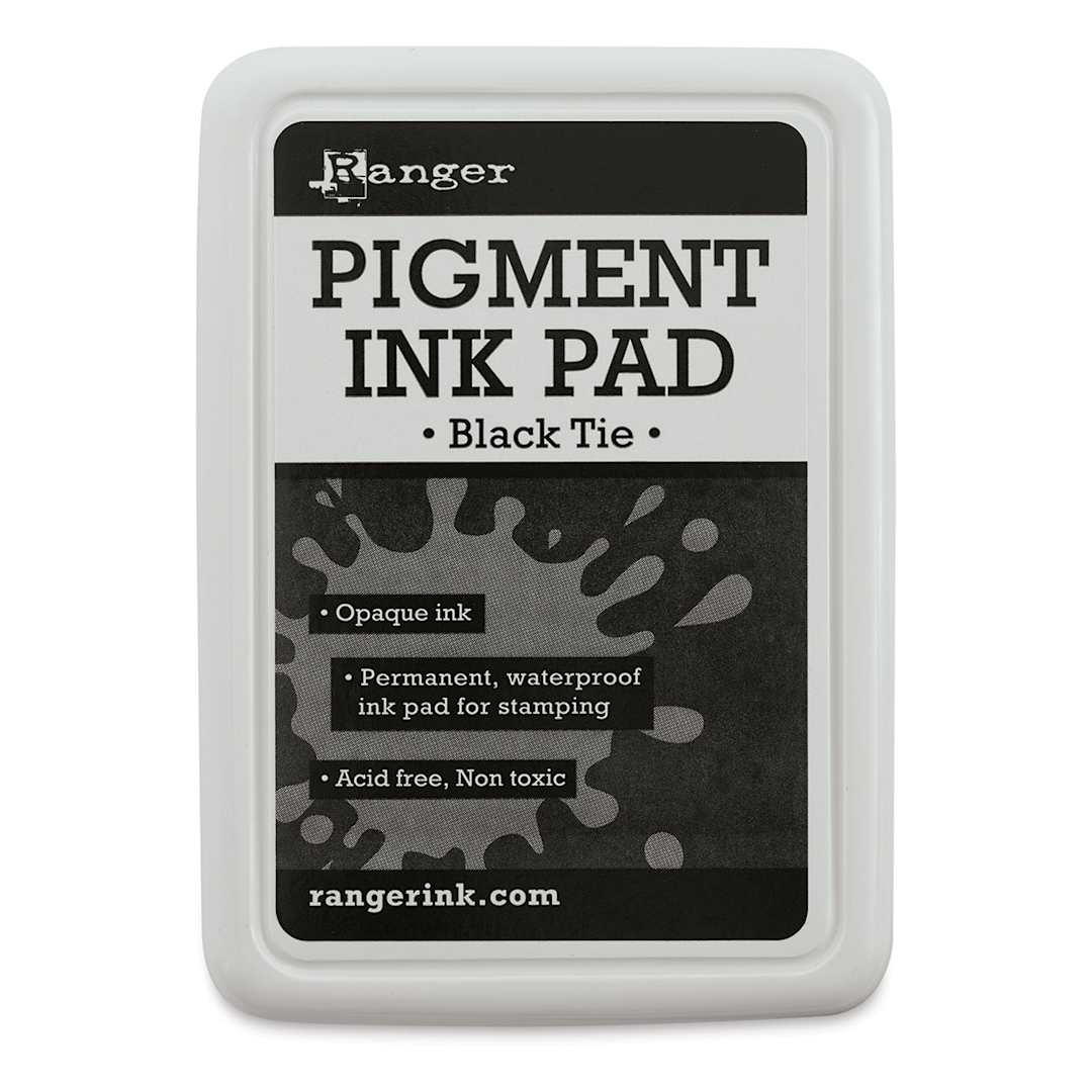 Open in modal - Ranger Pigment Ink Pad - Front of Black Tie package