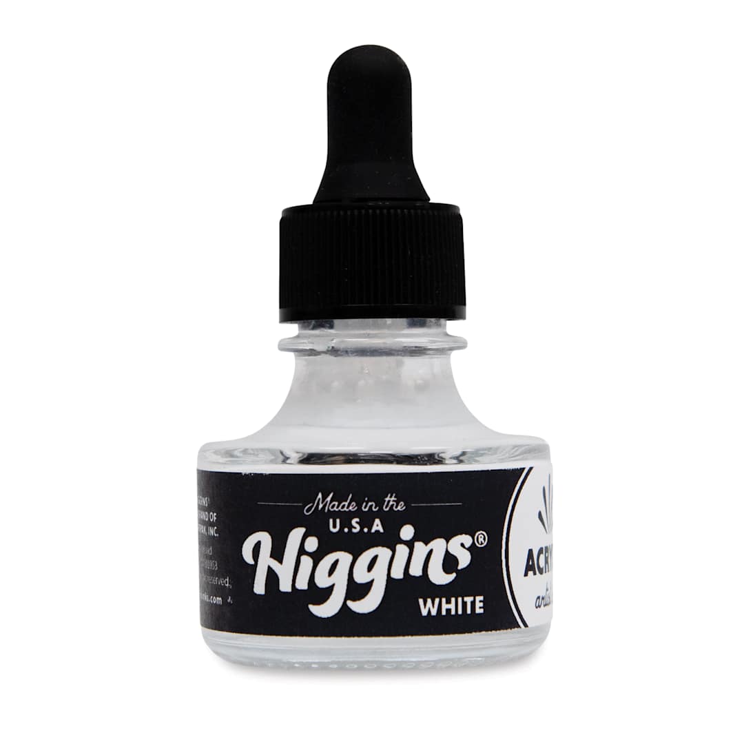 Open in modal - Higgins Acrylic Ink - White, 1 oz