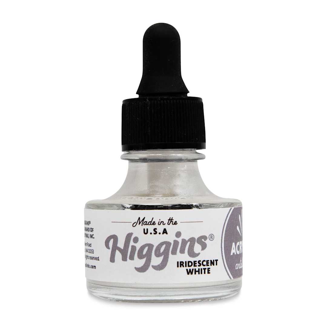 Open in modal - Higgins Acrylic Ink - Iridescent White, 1 oz