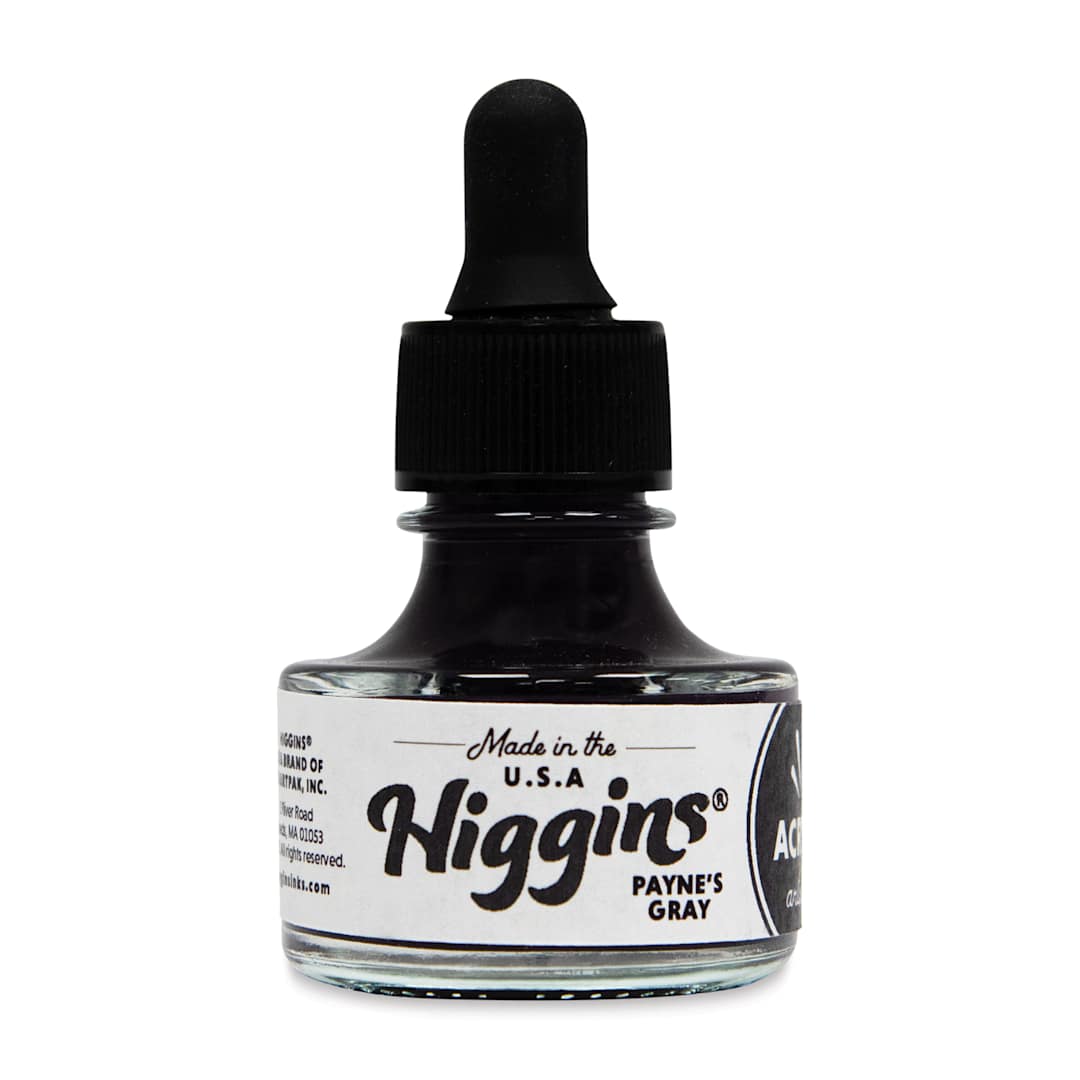 Open in modal - Higgins Acrylic Ink - Payne's Gray, 1 oz