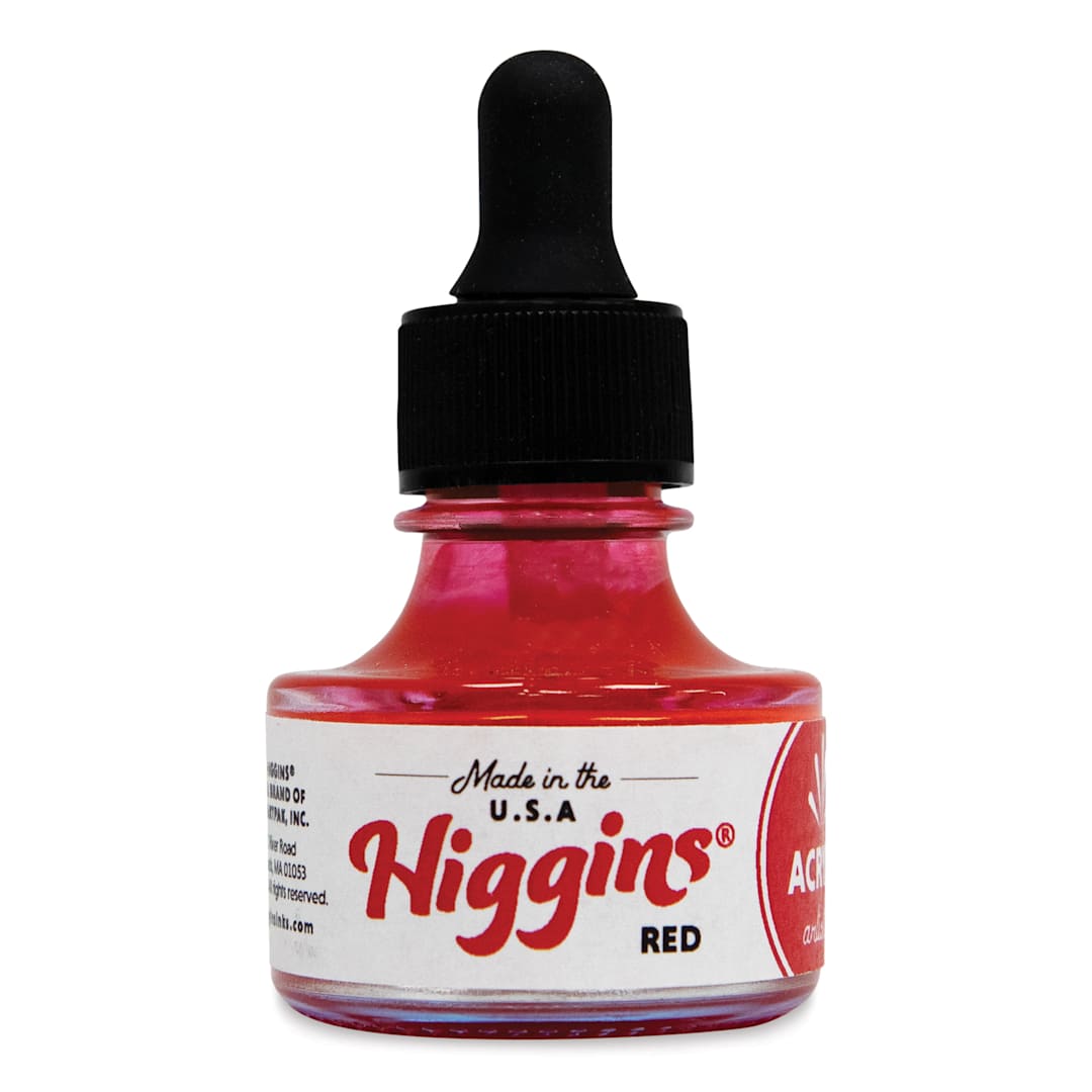 Open in modal - Higgins Acrylic Ink - Red, 1 oz