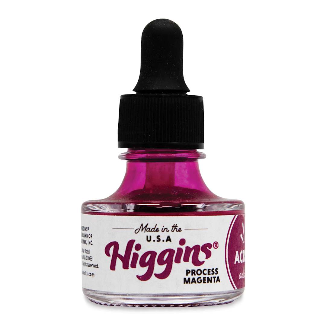 Open in modal - Higgins Acrylic Ink - Process Magenta, 1 oz