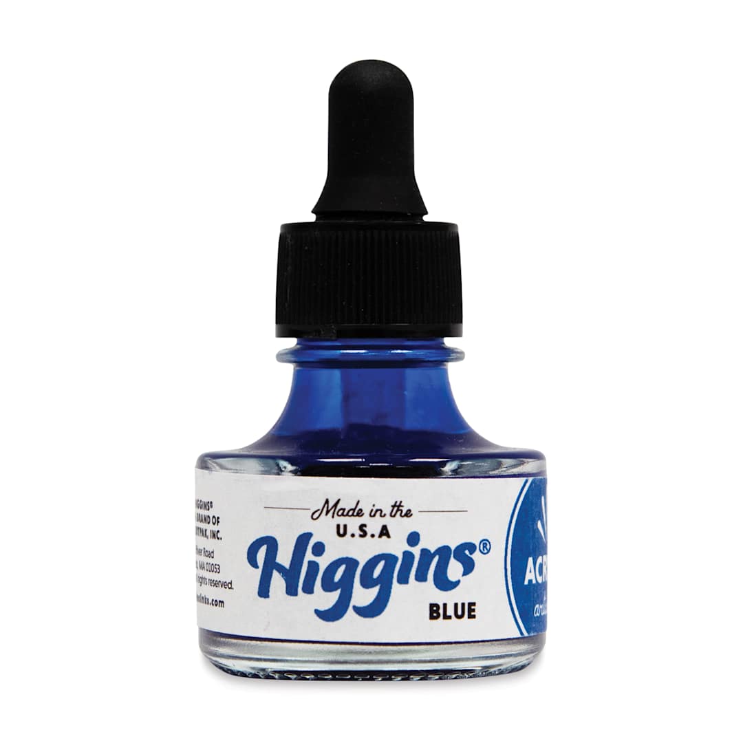 Open in modal - Higgins Acrylic Ink - Blue, 1 oz