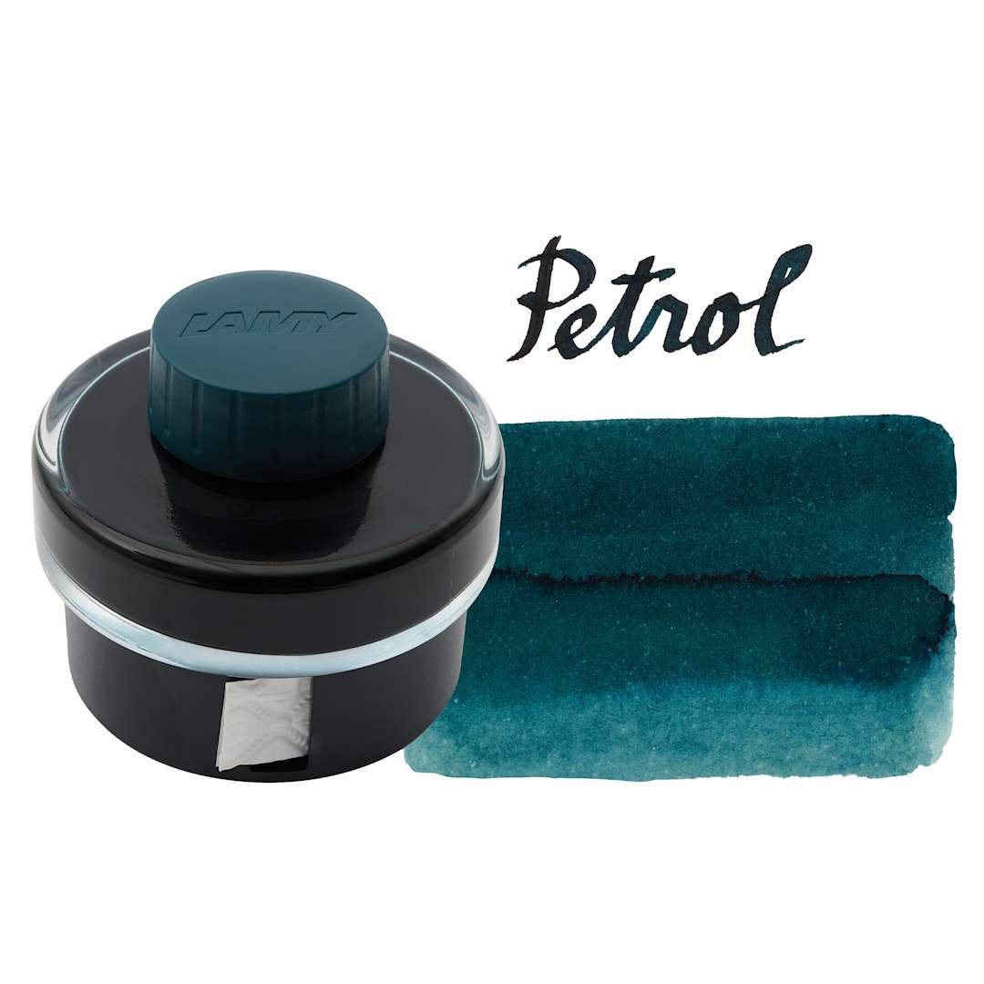 Open in modal - Lamy T52 Ink - Petrol, swatch and bottle