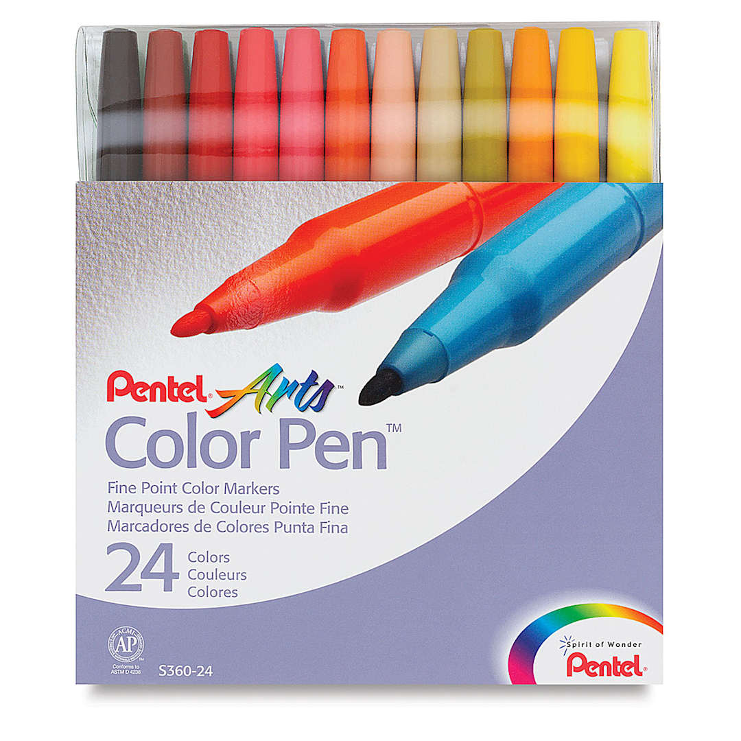 Open in modal - Pentel Color Pens - Set of 24