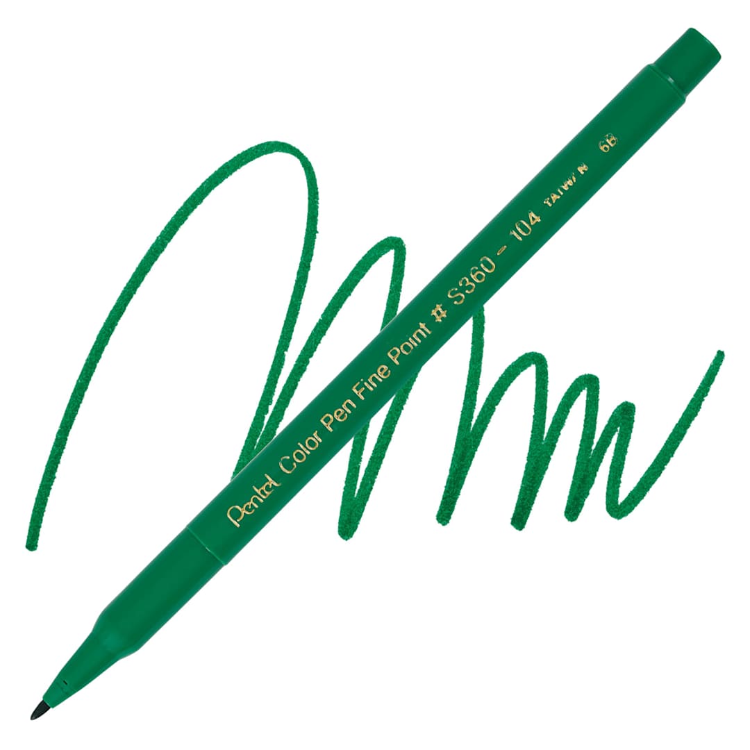 Open in modal - Pentel Color Pen - Green pen and swatch