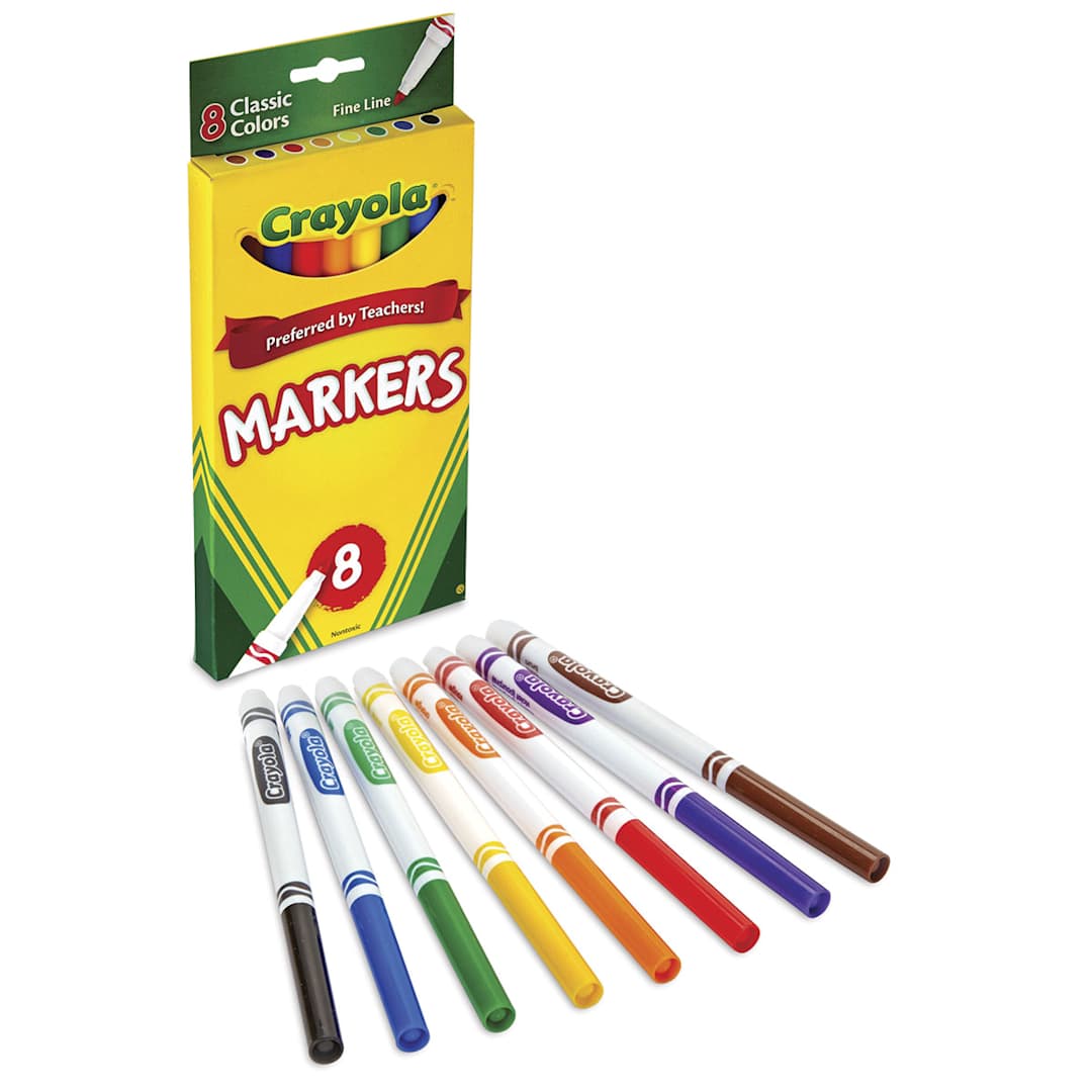 Open in modal - Crayola Fine Line Markers - Classic Colors, Set of 8. Out of package.