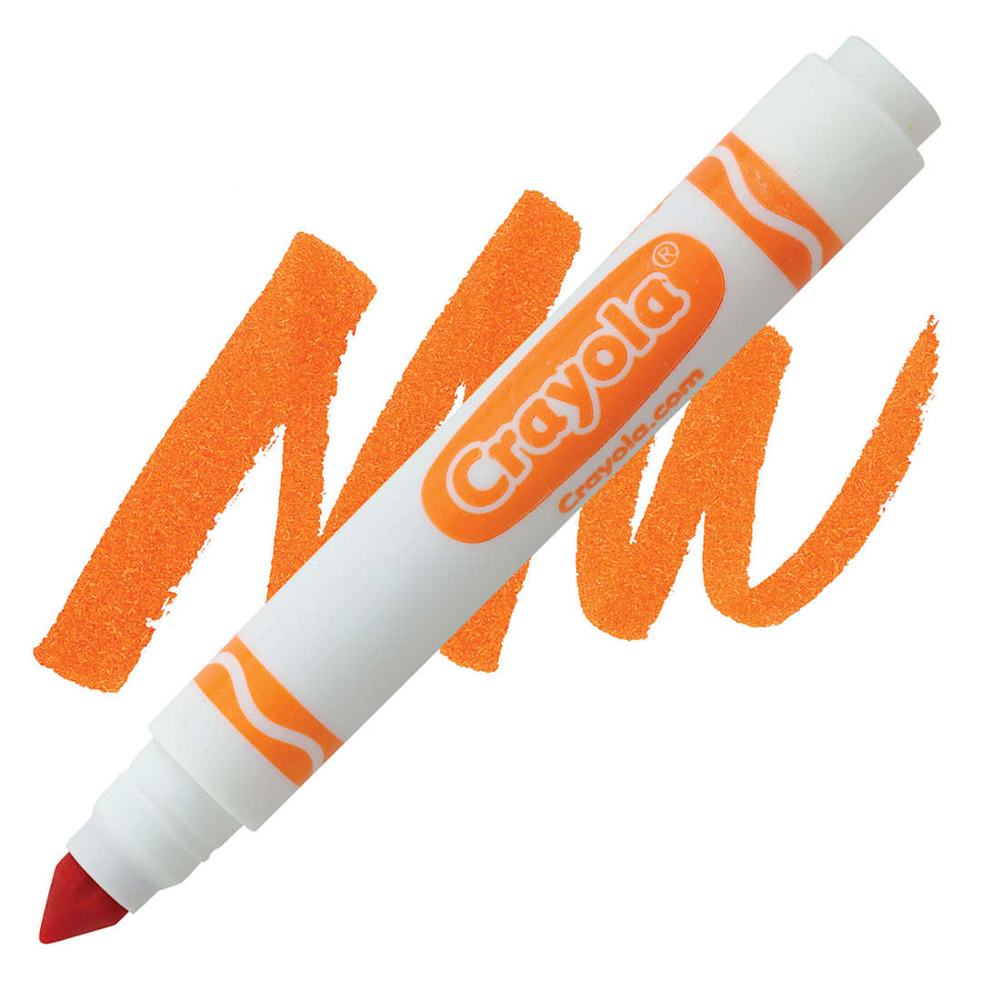 Open in modal - Crayola Broad Line Marker - Orange marker and swatch