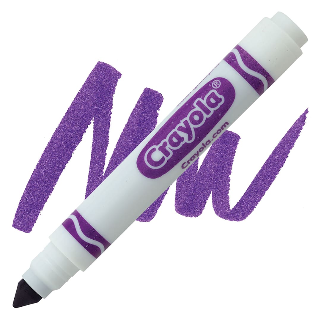 Open in modal - Crayola Broad Line Marker - Violet marker and swatch