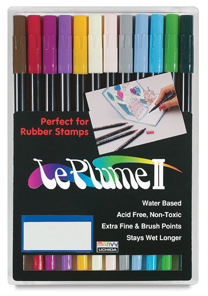Open in modal - Set of 12 Markers - Front of package of Basic Colors