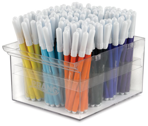 Open in modal - Washable Fine Line Markers -Storage bin of Class Pack of 144 shown open