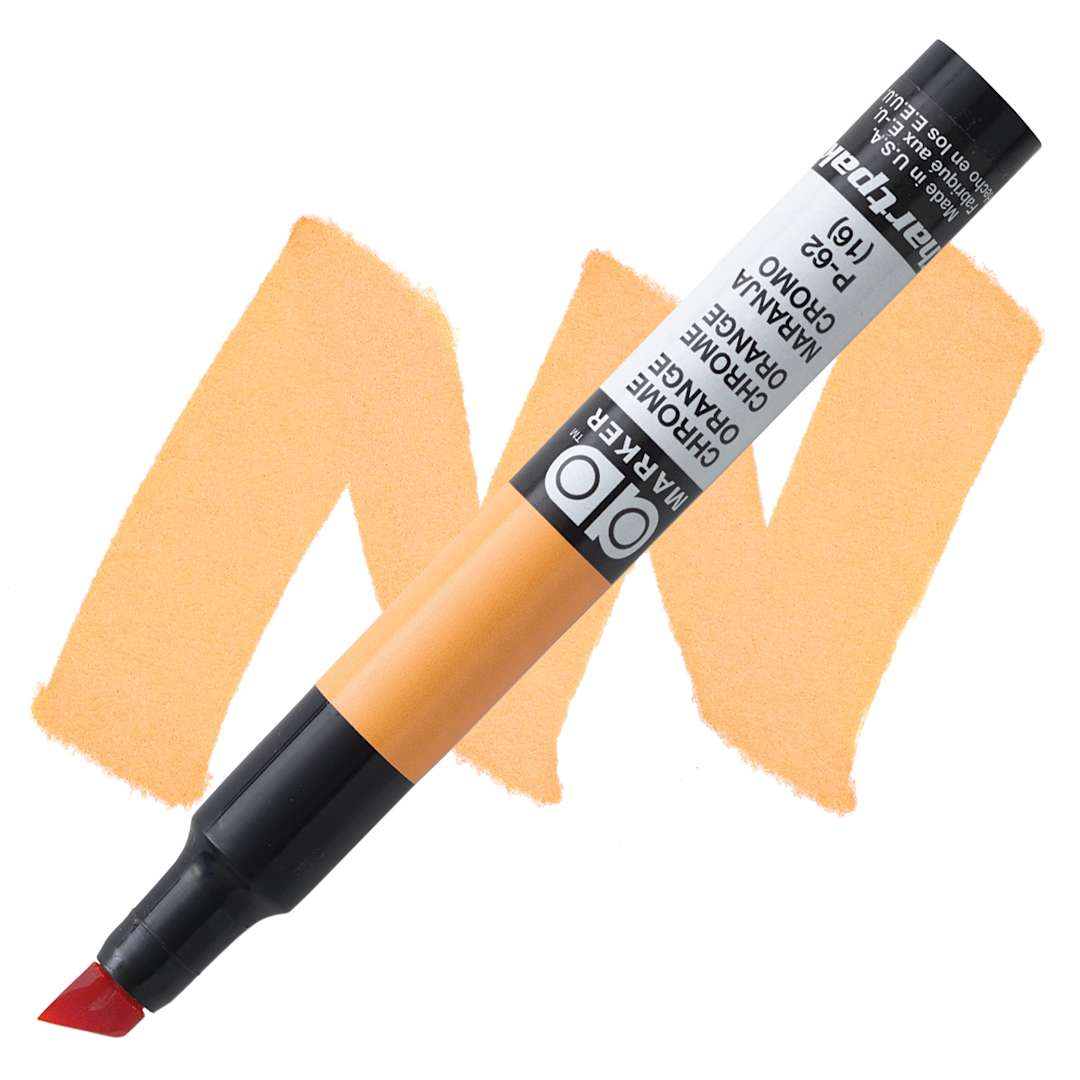 Open in modal - Chartpak Ad Marker - Chrome Orange marker and swatch