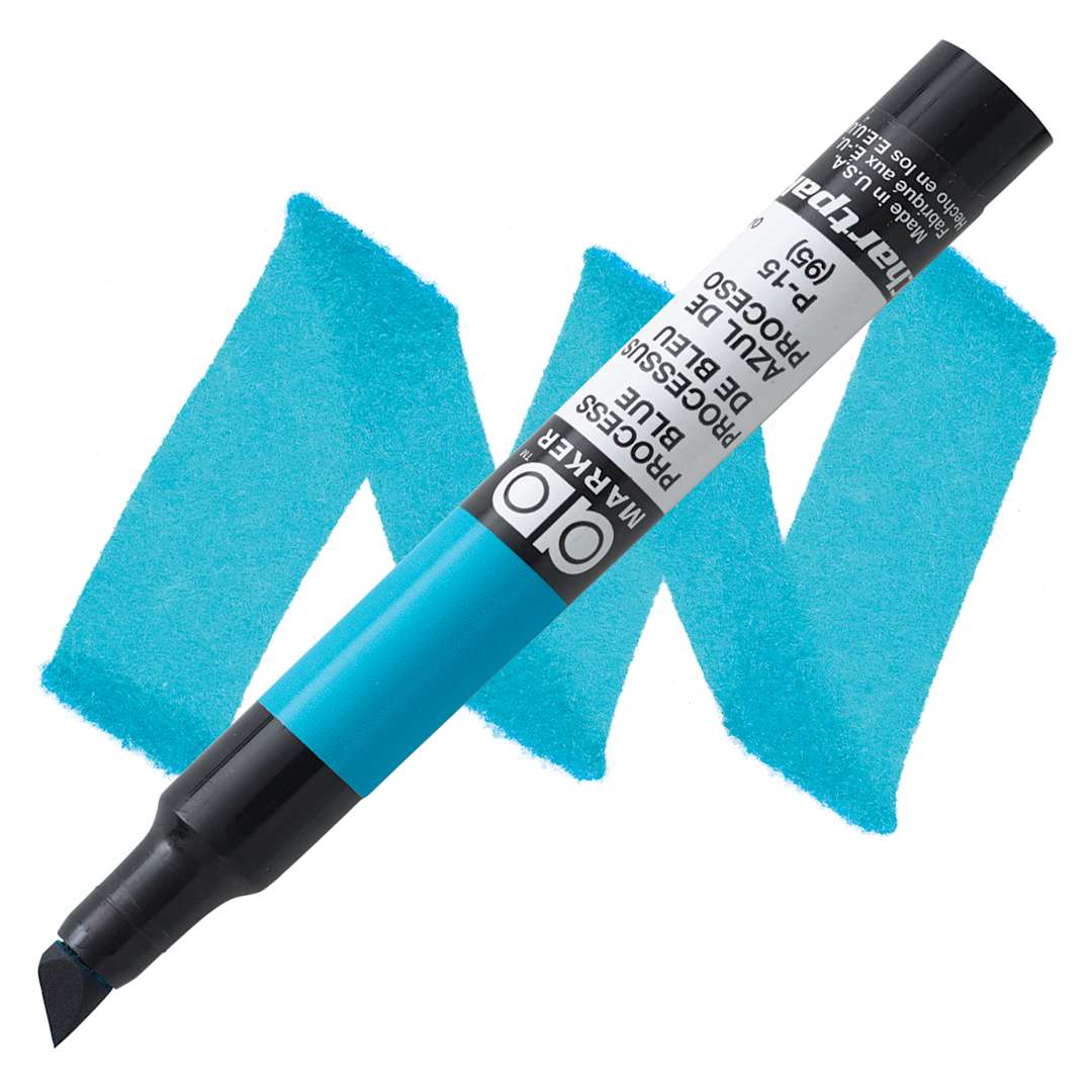 Open in modal - Chartpak Ad Marker - Process Blue marker and swatch