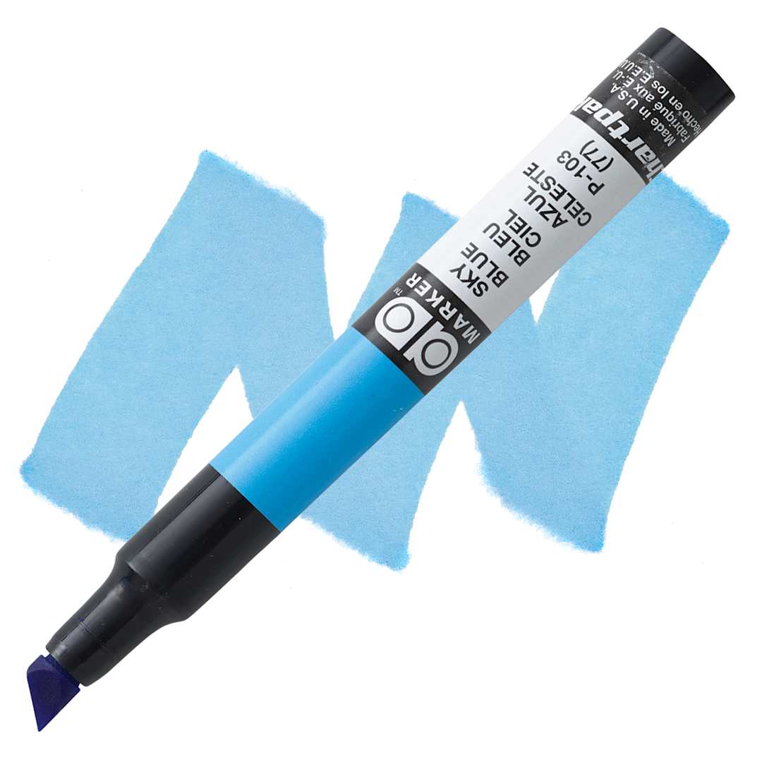 Open in modal - Chartpak Ad Marker - Sky Blue marker and swatch