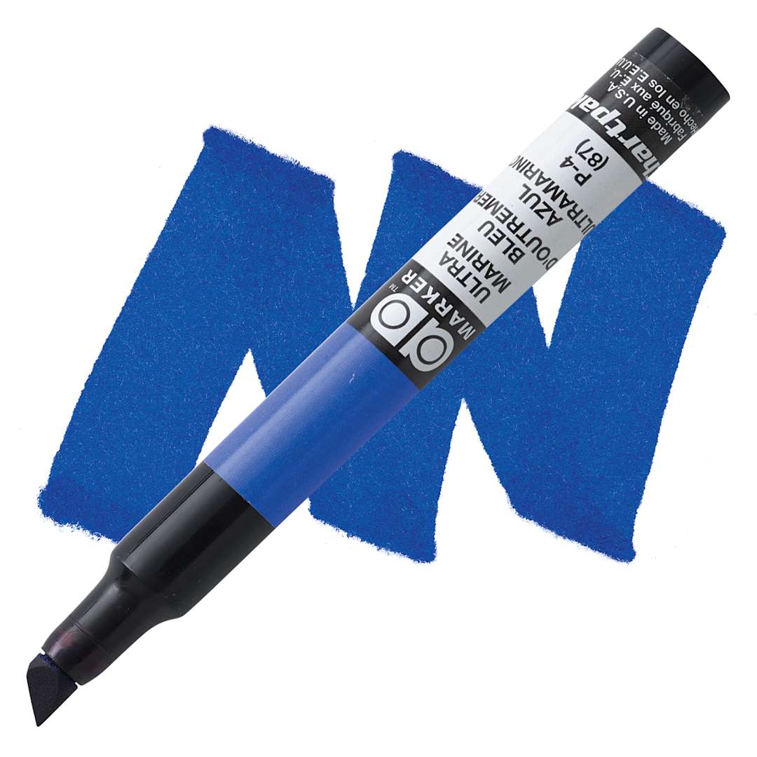 Open in modal - Chartpak Ad Marker - Ultramarine marker and swatch