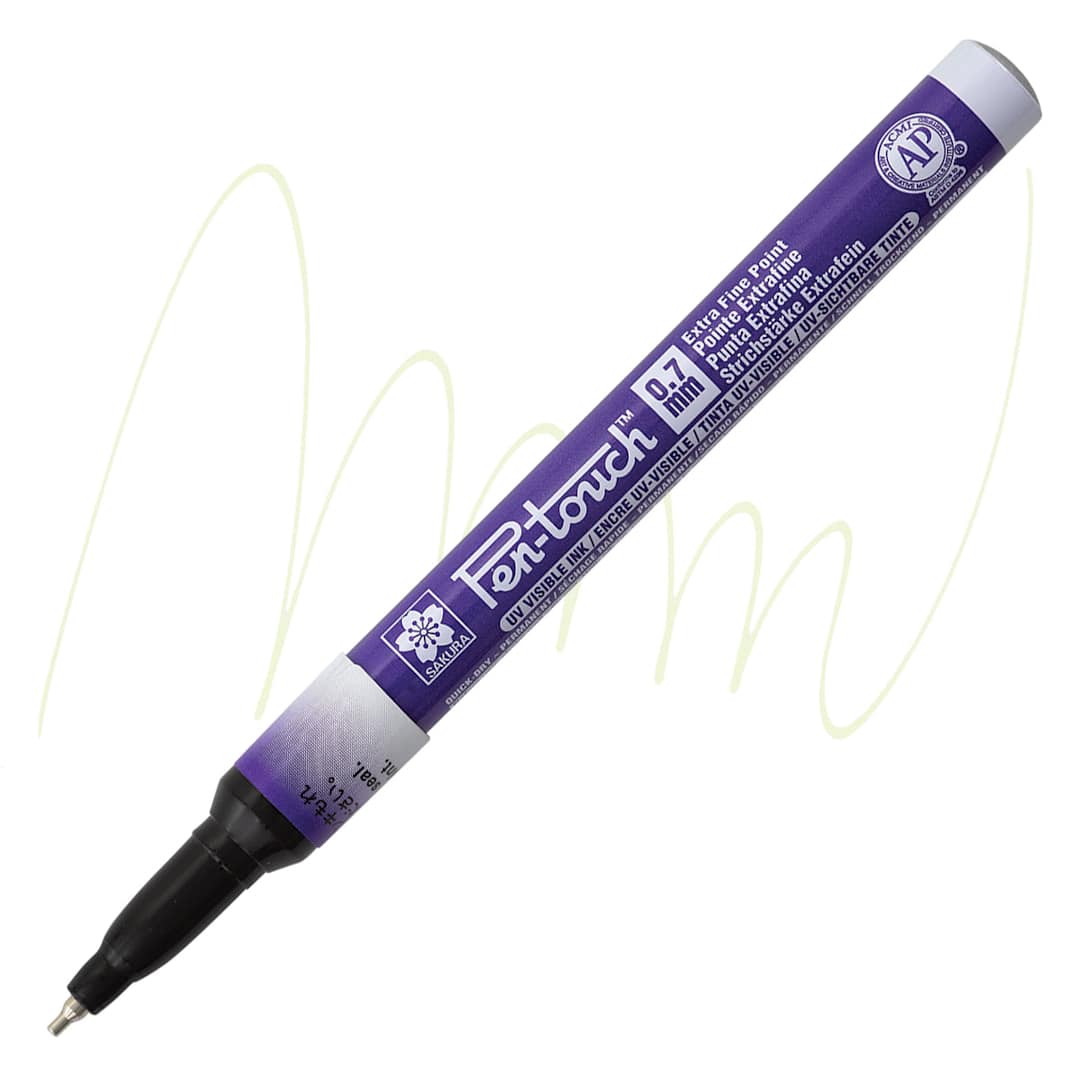 Open in modal - Sakura Pen-Touch Paint Marker - Extra Fine Tip, Ultraviolet marker and swatch