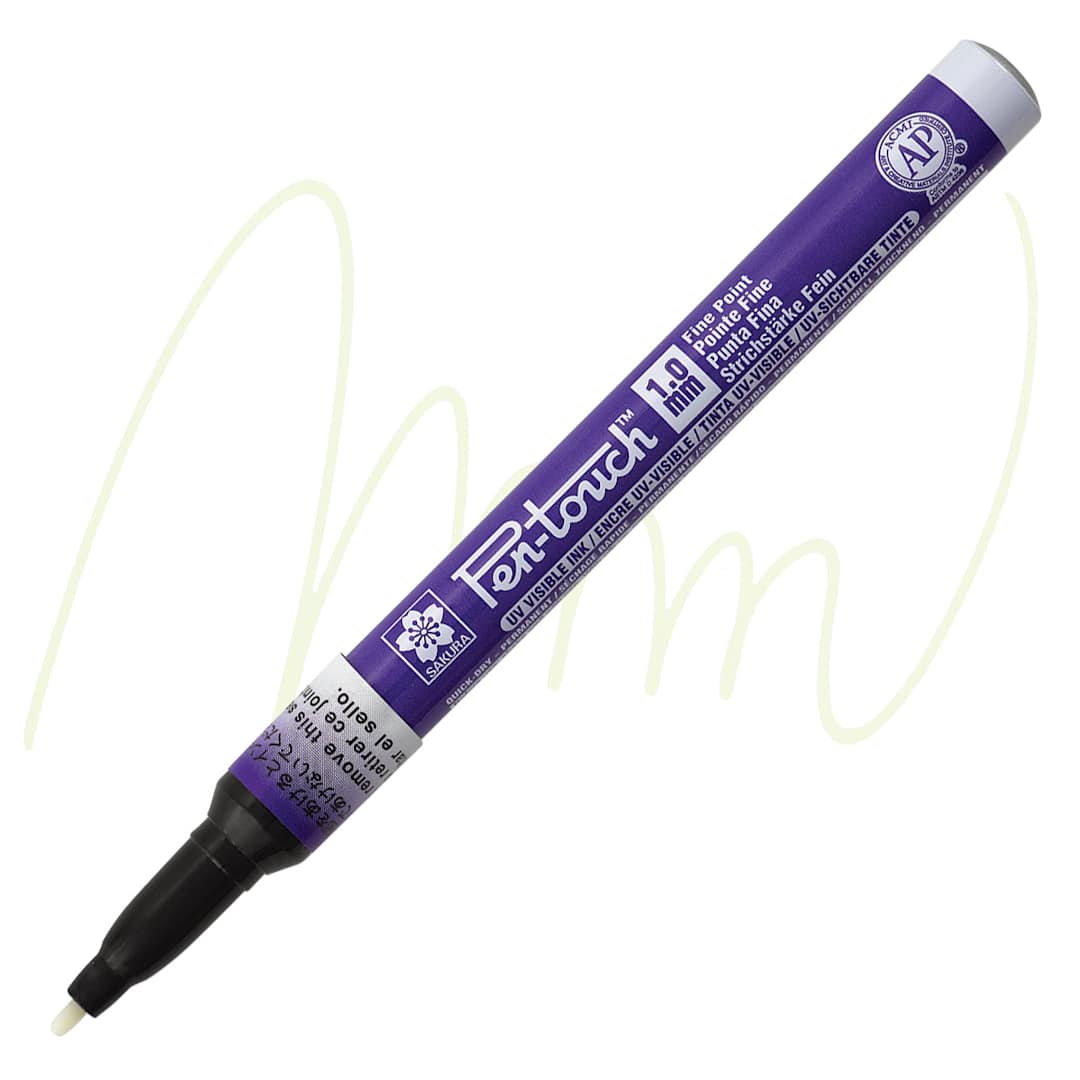 Open in modal - Sakura Pen-Touch Paint Marker - Fine Tip, Ultraviolet marker and swatch