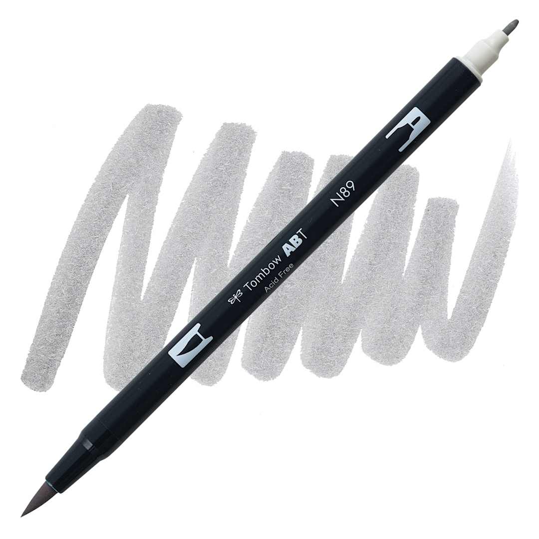 Open in modal - Tombow Dual Brush Pen - Warm Gray 1 pen and swatch