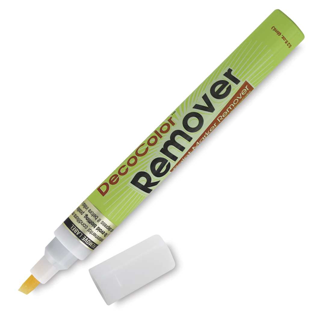 Open in modal - Decocolor Paint Remover Marker - Chisel Tip, with cap off
