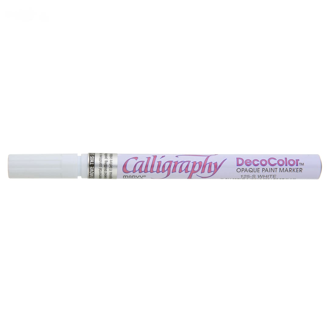 Open in modal - DecoColor Calligraphy Paint Marker White