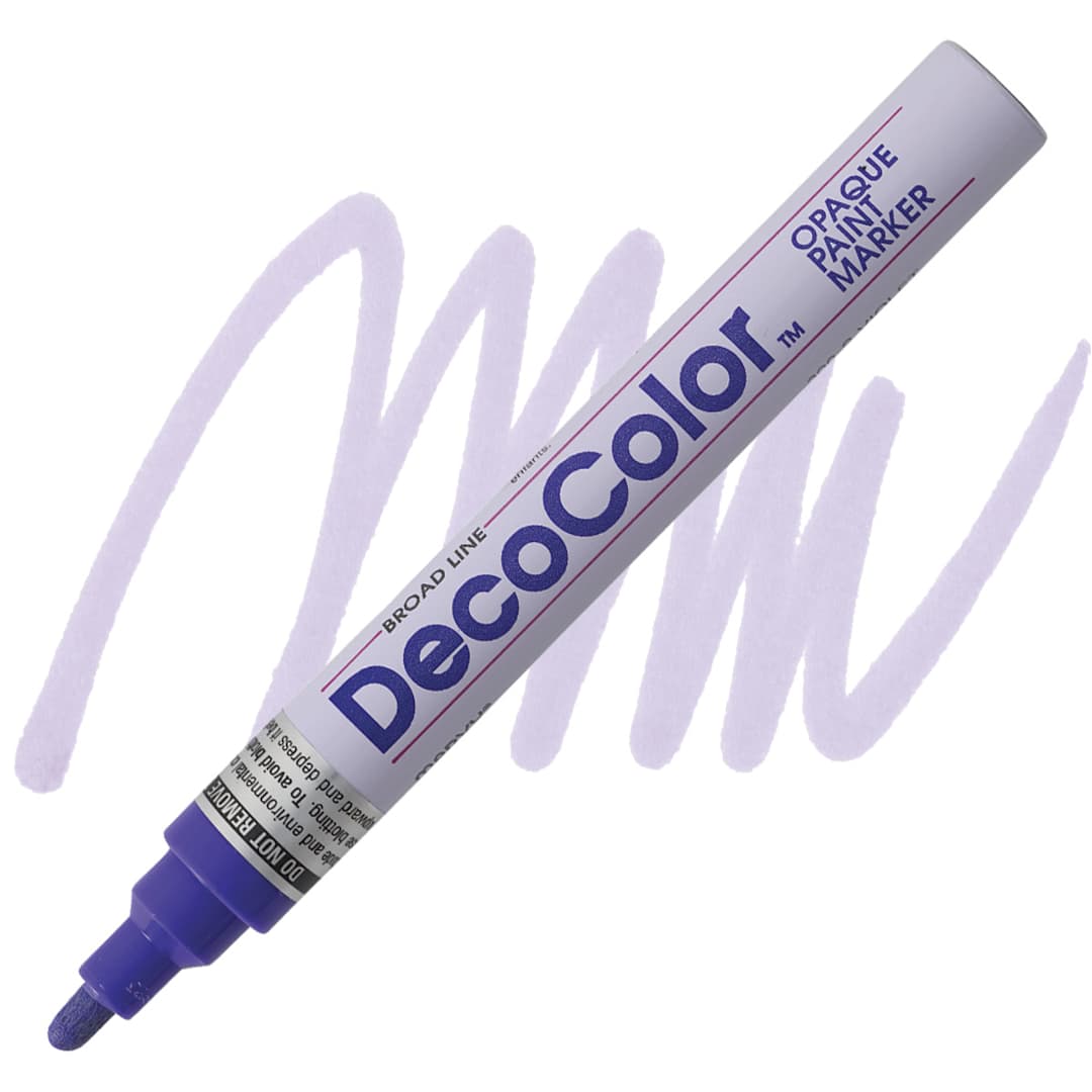Open in modal - Decocolor Paint Marker - Violet, Broad Tip marker and swatch