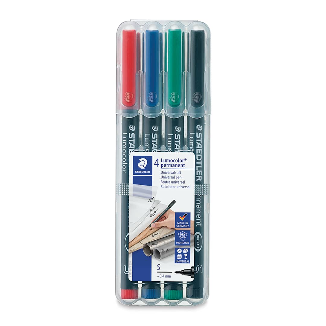 Open in modal - Staedtler Lumocolor Permanent Marker Set - Assorted, Superfine