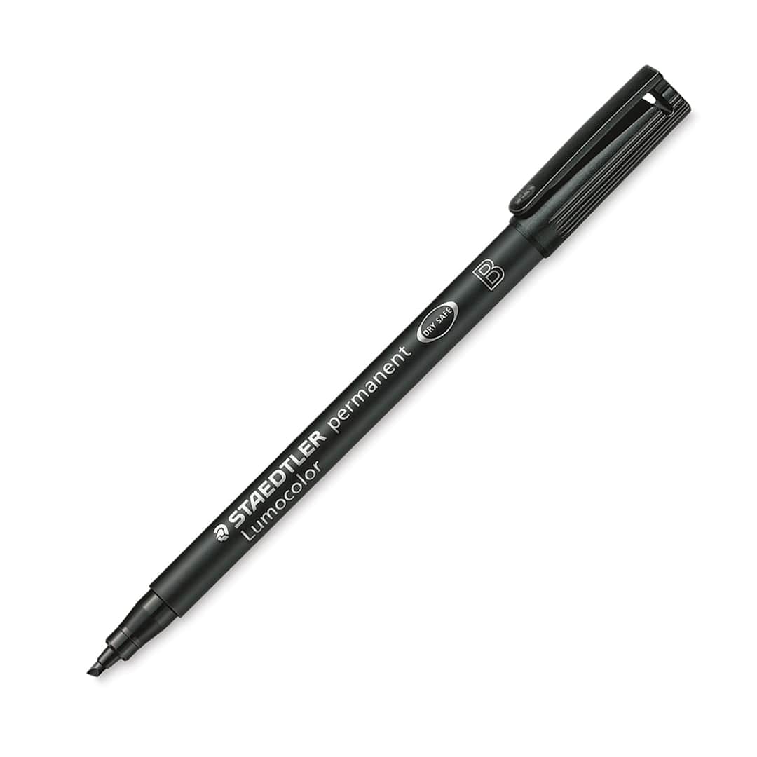 Open in modal - Staedtler Lumocolor Permanent Marker - Black, Broad