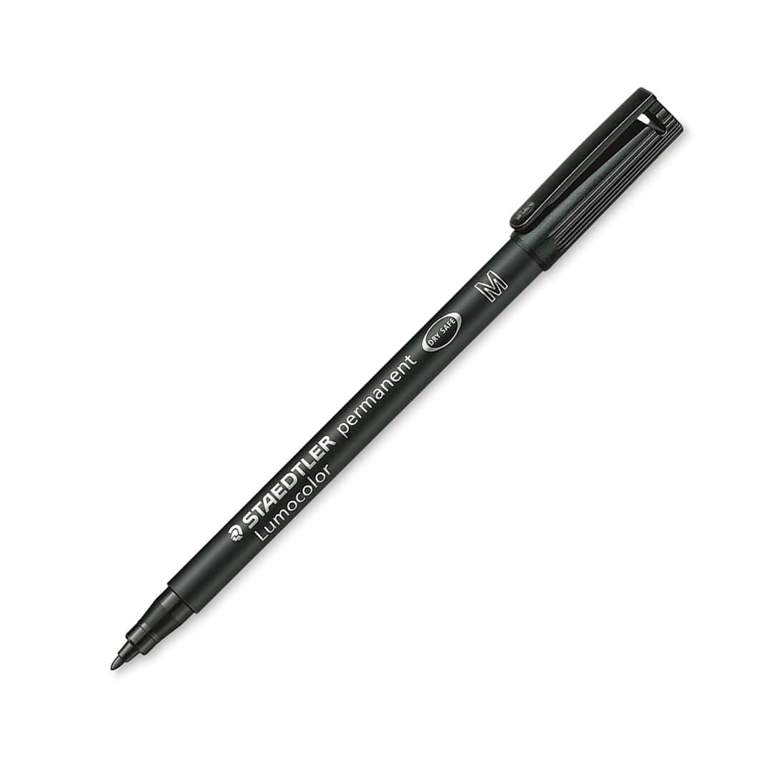 Open in modal - Staedtler Lumocolor Permanent Marker - Black, Medium