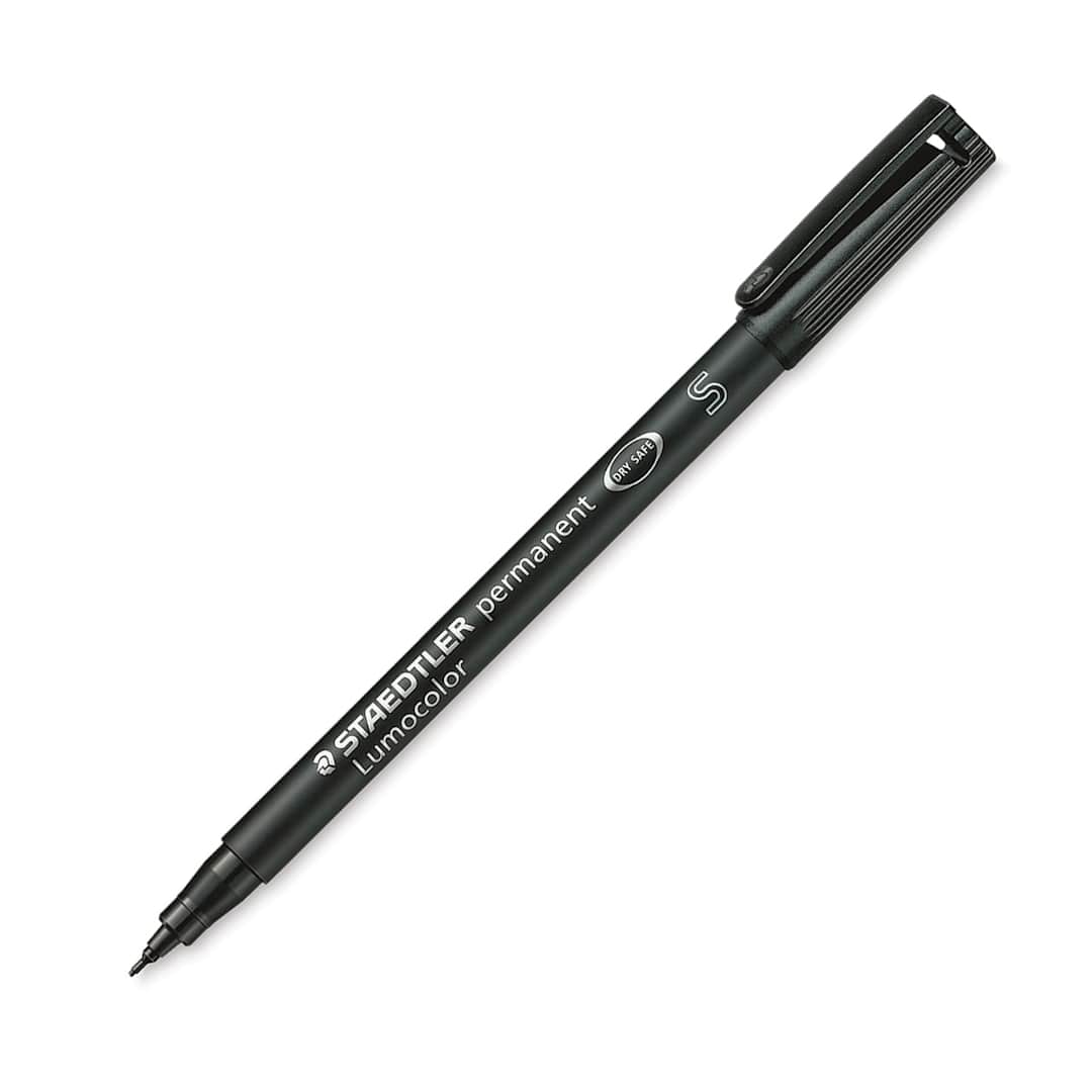 Open in modal - Staedtler Lumocolor Permanent Marker - Black, Superfine