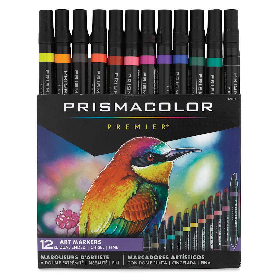Open in modal - Prismacolor Premier Dual-Ended Art Marker Set - Primary/Secondary Colors, Set of 12